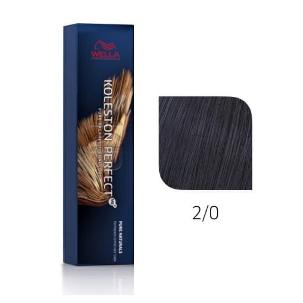 Darkest Brown 2/0 - Wella Koleston Perfect Permanent Creme Gel Hair Color